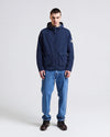 JK001 LAMINA HOODED JACKET NAVY BLUE