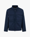 JK002 LAMINA MOCK NECK JACKET NAVY BLUE