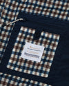 JK002 LAMINA MOCK NECK JACKET NAVY BLUE