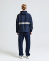 JK018 COLOR BLOCK BADGE SMOCK JACKET NAVY