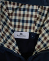 COTTON LAMINA HOODIE NAVY