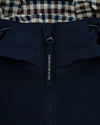 COTTON LAMINA HOODIE NAVY