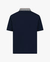 CLUB CHECK COLLAR SS POLO NAVY