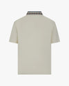 CLUB CHECK COLLAR SS POLO OLD WHITE