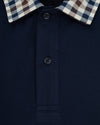 CLUB CHECK COLLAR SS POLO NAVY