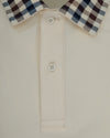 CLUB CHECK COLLAR SS POLO OLD WHITE