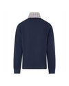 HEAVY PIQUET COLLAR ZIP POLO NAVY