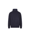 COTTON KNIT FULL ZIP SWEATER NAVY