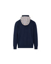 COTTON KNIT 1/4 ZIP SWEATER NAVY
