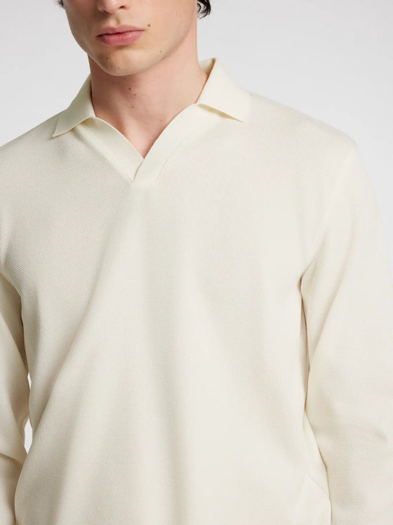 PHIL SPLIT NECK POLO EGRET