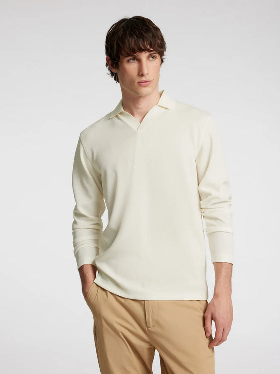 PHIL SPLIT NECK POLO EGRET