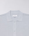 LUISE BUTTON THROUGH KNIT POLO GREY