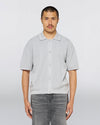 LUISE BUTTON THROUGH KNIT POLO GREY