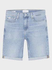  SLIM STRETCH FIT DENIM SHORTS LIGHT WASH