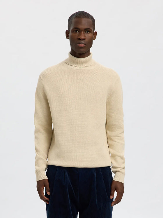 DANE KNITTED ROLLNECK OATMEAL