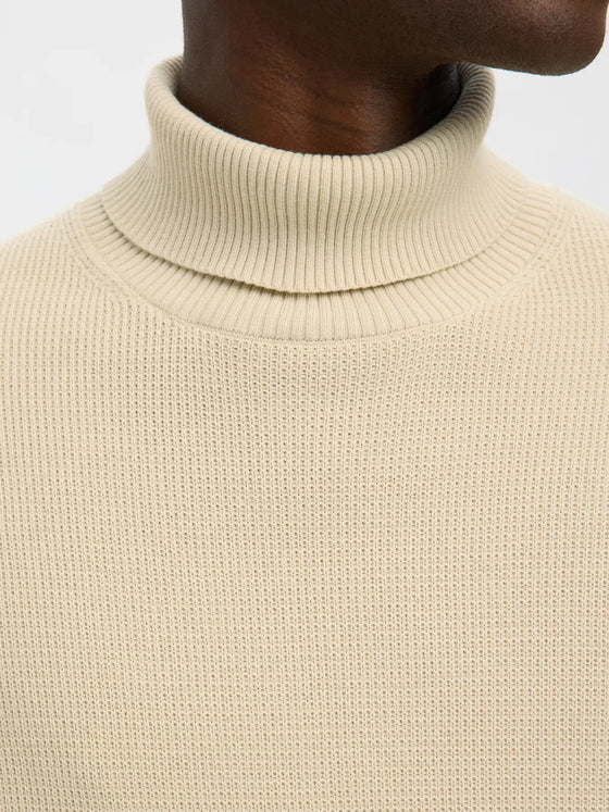 DANE KNITTED ROLLNECK OATMEAL