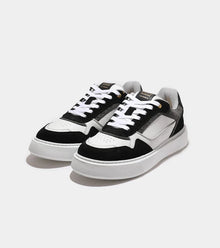  OVERSIZED FORUM COURT TRAINER BLACK / GREY CAIMAN CROC