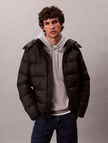  HOODED DOWN PUFFER ASPHALT GREY (BAC)