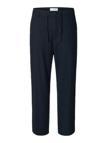  SLH220 LOOSE BRODY LINEN SUN PANT BLACK