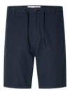 BRODY LINEN SHORTS DARK SAPPHIRE