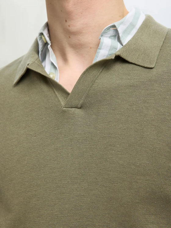 MATTIS  LINEN BLEND SS POLO VETVER