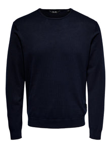  WYLER CREW NECK KNIT NAVY