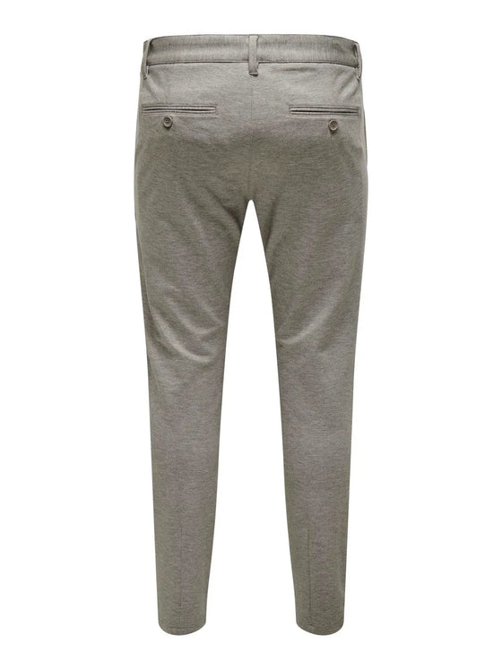 MARK DITSY TEXTURED TROUSER CHINCHILLA