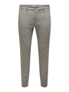 MARK DITSY TEXTURED TROUSER CHINCHILLA