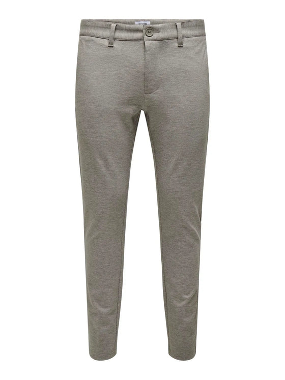 MARK DITSY TEXTURED TROUSER CHINCHILLA