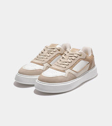  OVERSIZED FORUM COURT TRAINER BEIGE CAIMAN CROC
