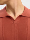 CHANNING SS STRUCTURE OPEN POLO ETRUSCAN RED