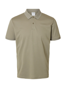  FAVE SS POLO VETIVER BUTTON