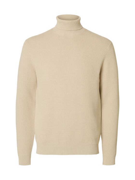 DANE KNITTED ROLLNECK OATMEAL