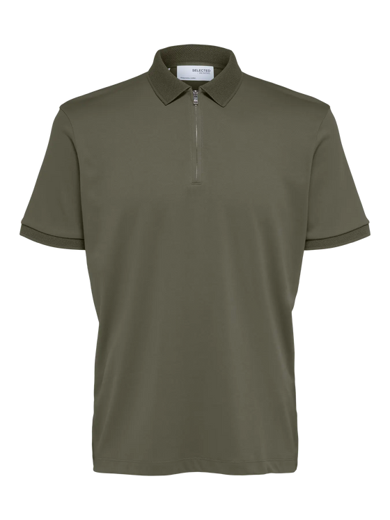 FAVE ZIP COLLAR S/S POLO KALAMATA