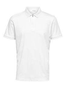  FAVE ZIP COLLAR S/S POLO CLOUD DANCER