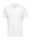 FAVE ZIP COLLAR S/S POLO CLOUD DANCER