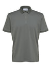 FAVE ZIP COLLAR S/S POLO AGAVE GREEN