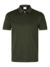 FAVE ZIP COLLAR S/S POLO FOREST NIGHT