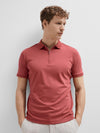 FAVE ZIP COLLAR S/S POLO MINERAL RED