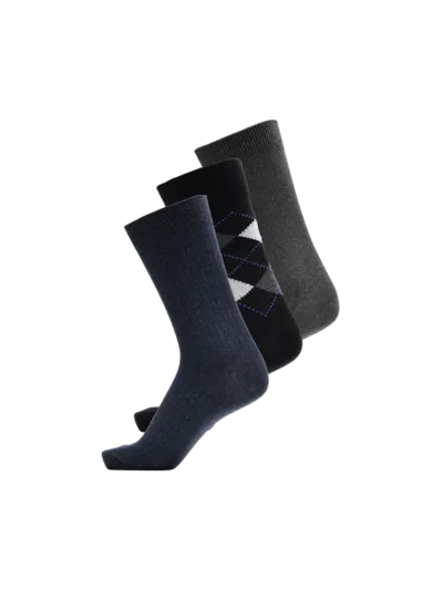 RASMUS GIFTBOX SOCKS DARK GREY