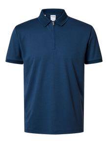  FAVE ZIP COLLAR S/S POLO OCEANA