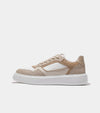 OVERSIZED FORUM COURT TRAINER BEIGE CAIMAN CROC