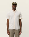 KONRAD COTTON LINEN SS SHIRT EGGNOG