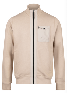  SUTTON 1000 ZIP THROUGH SWEATSHIRT STONE