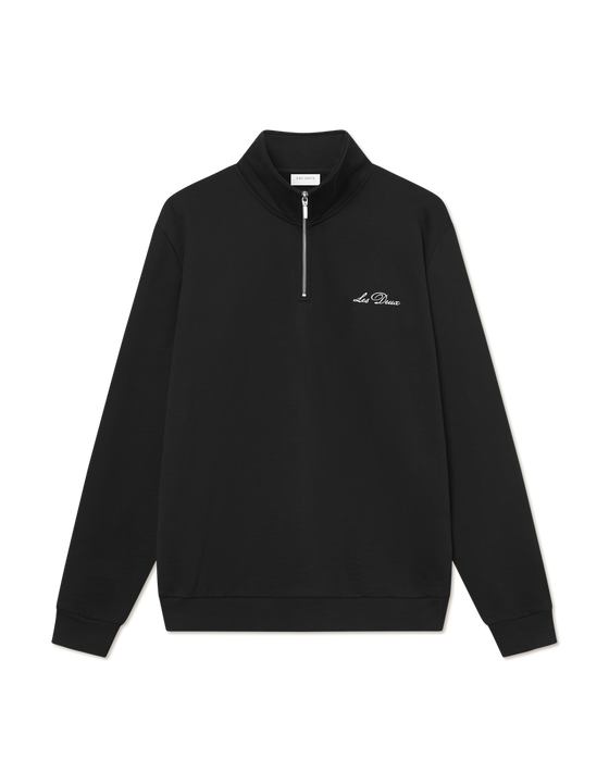 CREW 1/2 ZIP SWEATBLACK