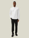 KONRAD STRETCH OXFORD SHIRT WHITE