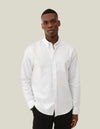 KONRAD STRETCH OXFORD SHIRT WHITE