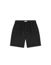 DRAWSTRING LINEN SHORTS TAP SHOE BLACK