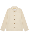HERRINGBONE OVERSHIRT IVORY