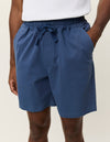 OTTO COTTON SHORTS DARK DENIM BLUE